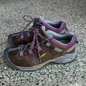 Keen Utility Cascade Brown Detroit XT Steel Toe Work Shoe Women 9.5